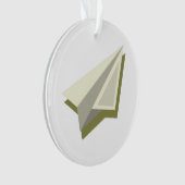Plot Paper Plane Design Ornament (voorkant)
