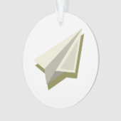 Plot Paper Plane Design Ornament (voorkant)