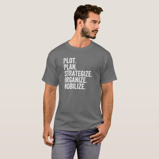 Plot Plan Strategize Organize Mobilize Killer Mike T-shirt (Voorkant volledig)