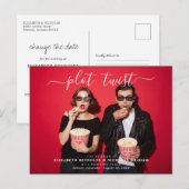 Plot Twist | Aankondigingsfoto hertrouwen Briefkaart (Voorkant / Achterkant)