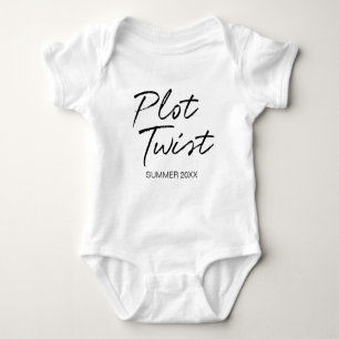 Plot Twist baby zwangerschapsaankondiging Romper