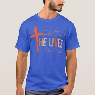 Plot Twist He Lives Cross Grapny Christelijk T-shirt