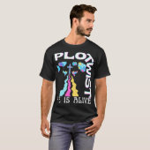 Plot Twist Hij leeft Paasen Jezus is levende God L T-shirt (Voorkant volledig)