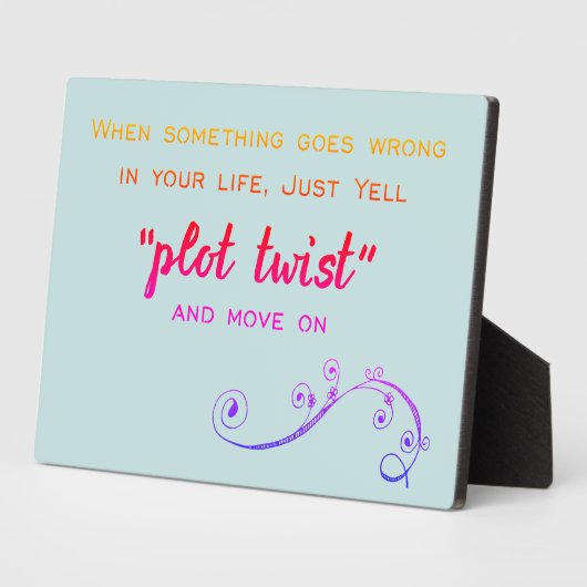 Plot Twist Humorous Book Club   Fotoplaat (Zijkant)