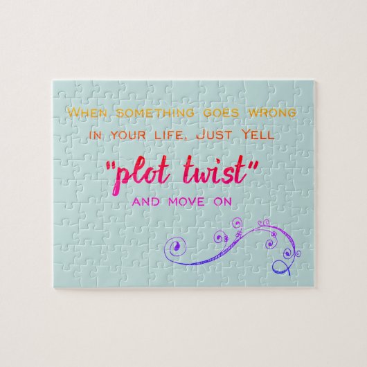 Plot Twist Humorous Book Club Legpuzzel (Horizontaal)