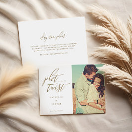 Plot Twist Modern Minimalistische Calligrafie & Fo Save The Date