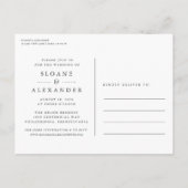 Plot Twist | Modern Silver Wedding Reschedule Aankondigingskaart (Achterkant)