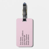 Plot Twist Move On Personalized Bagagelabel (Achterkant verticaal)