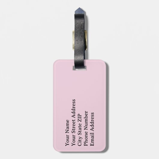 Plot Twist Move On Personalized Bagagelabel (Achterkant verticaal)