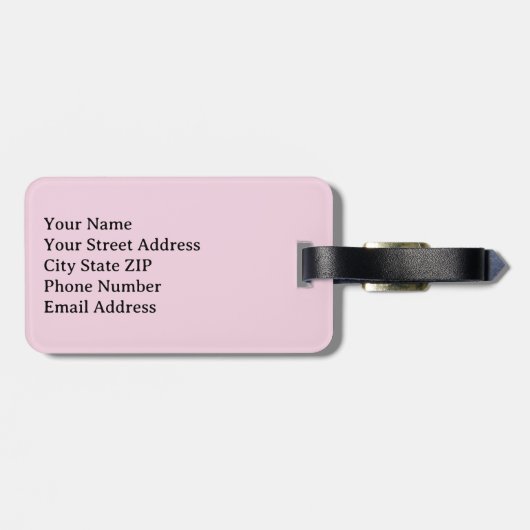 Plot Twist Move On Personalized Bagagelabel (Achterkant horizontaal)