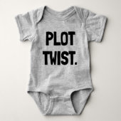 Plot Twist Pasgeboren Baby Gift Romper (Voorkant)