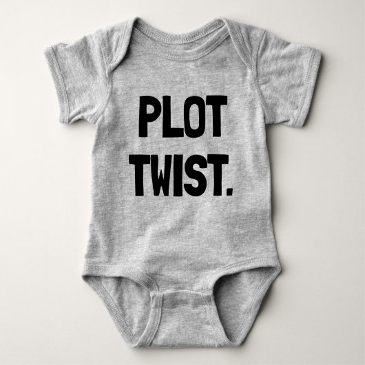Plot Twist Pasgeboren Baby Gift Romper (Voorkant)