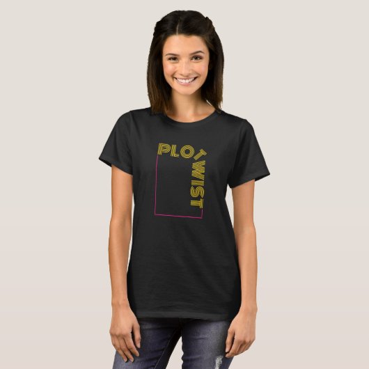 Plot Twist Readers Lezen Boek Plot T-shirt (Voorkant volledig)