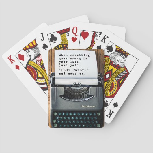 "Plot Twist"-speelkaarten Pokerkaarten (Achterkant)