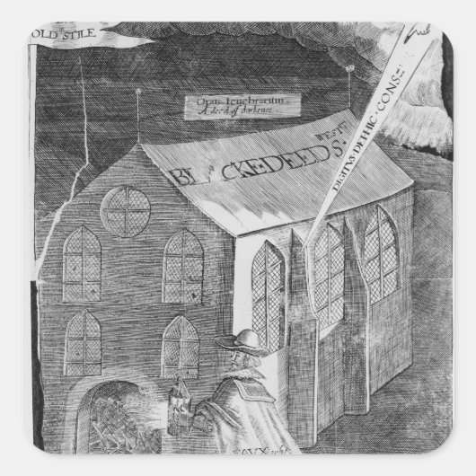 Plot with Powder, 1605 Vierkante Sticker (Voorkant)