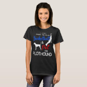 Plothound Funny Basketball Dog Owner Xmas T-shirt (Voorkant volledig)