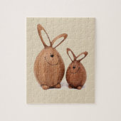 Plotse schattige paaskonijn legpuzzel (Verticaal)