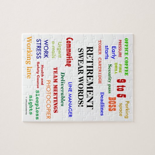 Plotse zweetwoorden! Funny Retirement Joke Legpuzzel (Horizontaal)