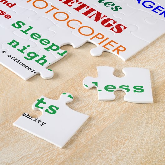 Plotse zweetwoorden! Funny Retirement Joke Legpuzzel (Zijkant)