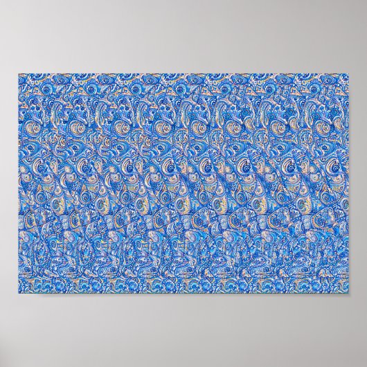 Plotseling afgeleid - verborgen 3D-print Poster (Voorkant)