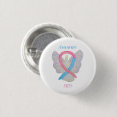 Plotseling Baby overlijden (SIDS) Bewustmaking Ang Ronde Button 3,2 Cm (Voorkant /achterkant)