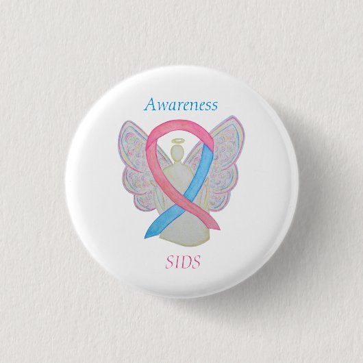 Plotseling Baby overlijden (SIDS) Bewustmaking Ang Ronde Button 3,2 Cm (Voorkant)