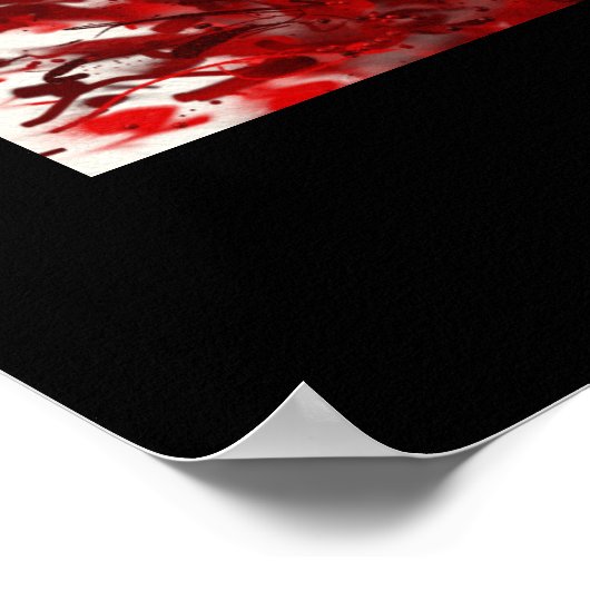 Plotseling: Een Abstract Manga-Poster (GROOT) Poster (Hoek)