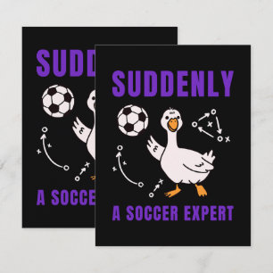 Plotseling een voetbalexpert aankondiging