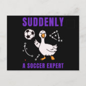 Plotseling een voetbalexpert aankondigingskaart (Achterkant)
