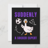 Plotseling een voetbalexpert bedankkaart (Achterkant)