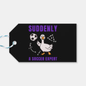 Plotseling een voetbalexpert cadeaulabel (Achterkant Horizontaal)