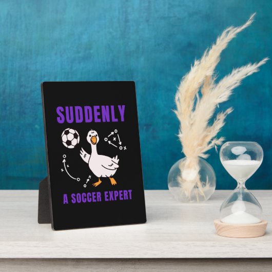Plotseling een voetbalexpert fotoplaat (Zijkant)