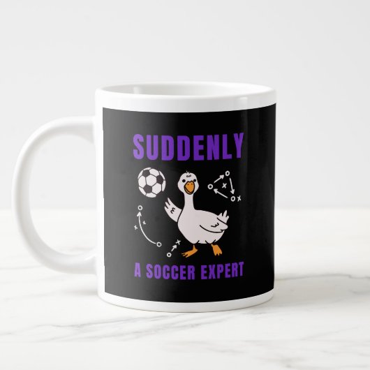 Plotseling een voetbalexpert grote koffiekop (Links)