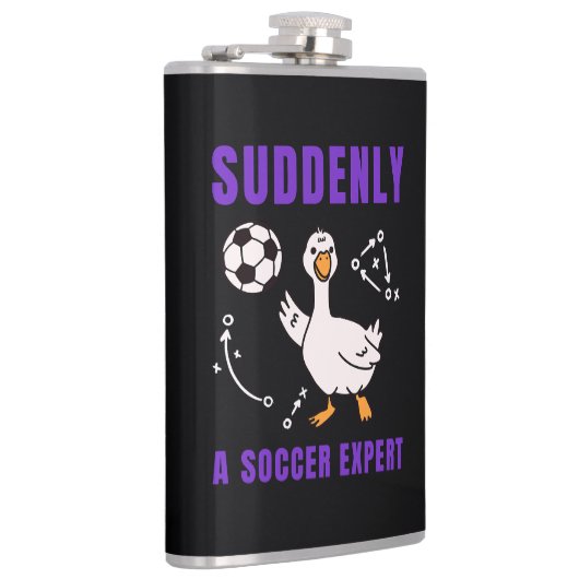 Plotseling een voetbalexpert heupfles (Rechts)