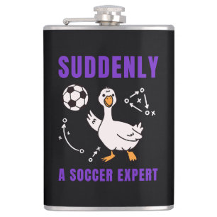 Plotseling een voetbalexpert heupfles