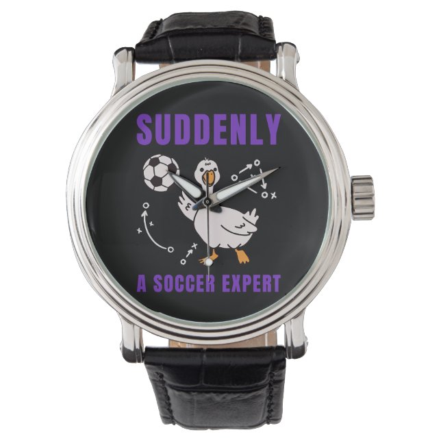 Plotseling een voetbalexpert horloge (Voorkant)