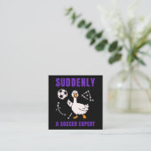 Plotseling een voetbalexpert informatiekaartje (Staand voorkant)