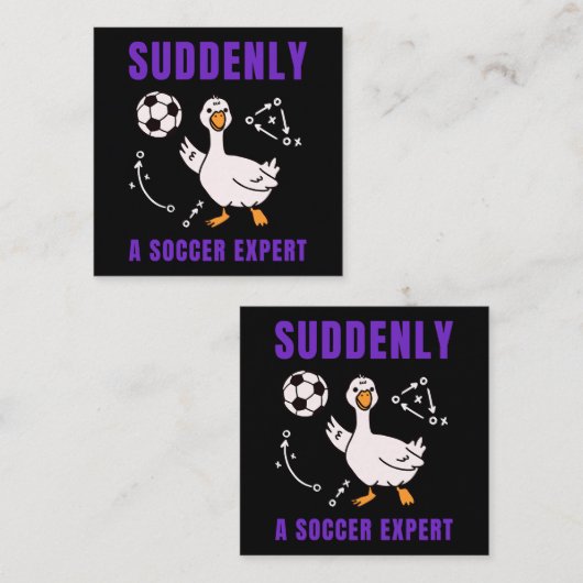 Plotseling een voetbalexpert informatiekaartje (Voorkant / Achterkant)