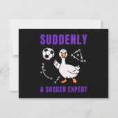 Plotseling een voetbalexpert kaart (Voorkant)