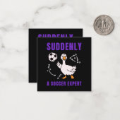 Plotseling een voetbalexpert notitiekaartje (Voorkant / Achterkant in situ)