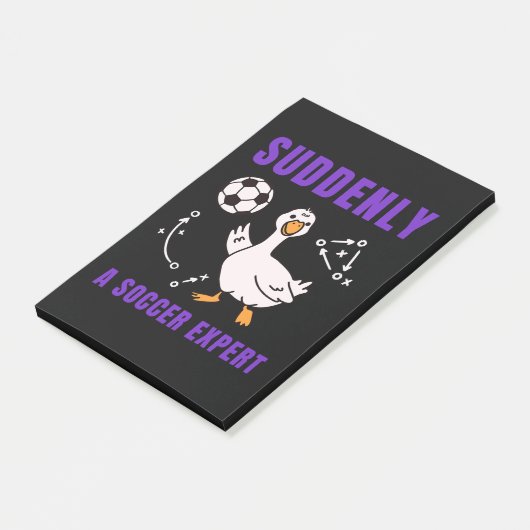 Plotseling een voetbalexpert post-it® notes (Schuin)