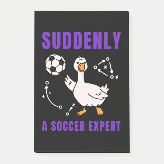 Plotseling een voetbalexpert post-it® notes (Voorkant)