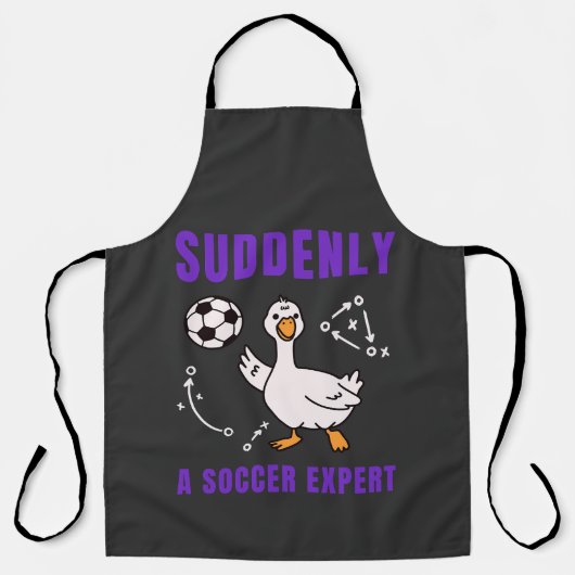 Plotseling een voetbalexpert schort (Voorkant)