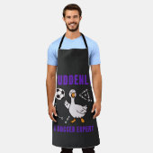 Plotseling een voetbalexpert schort (Gedragen)