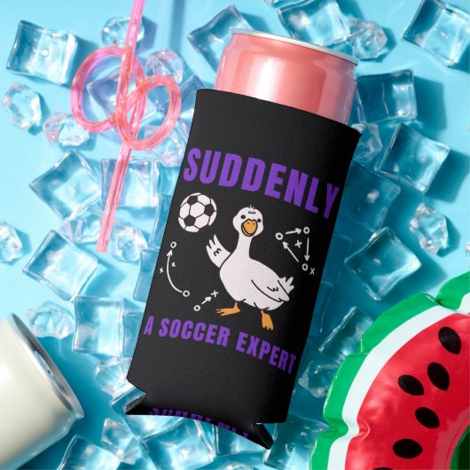 Plotseling een voetbalexpert seltzer blikjeskoeler (Insitu Zomer)