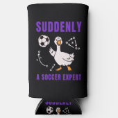Plotseling een voetbalexpert seltzer blikjeskoeler (Voorkant)
