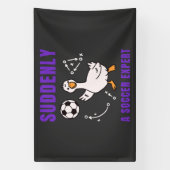 Plotseling een voetbalexpert spandoek (Verticaal)