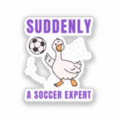 Plotseling een voetbalexpert sticker (Voorkant)