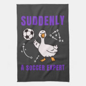 Plotseling een voetbalexpert theedoek (Verticaal)