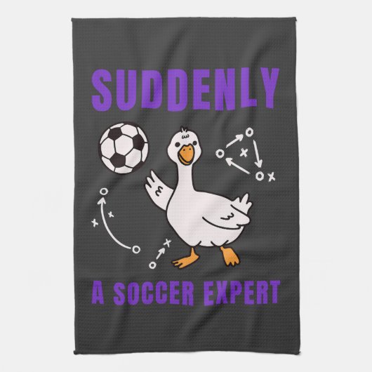 Plotseling een voetbalexpert theedoek (Verticaal)